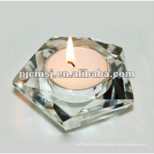 Cut Crystal Star Candle Holder For Party Decoration